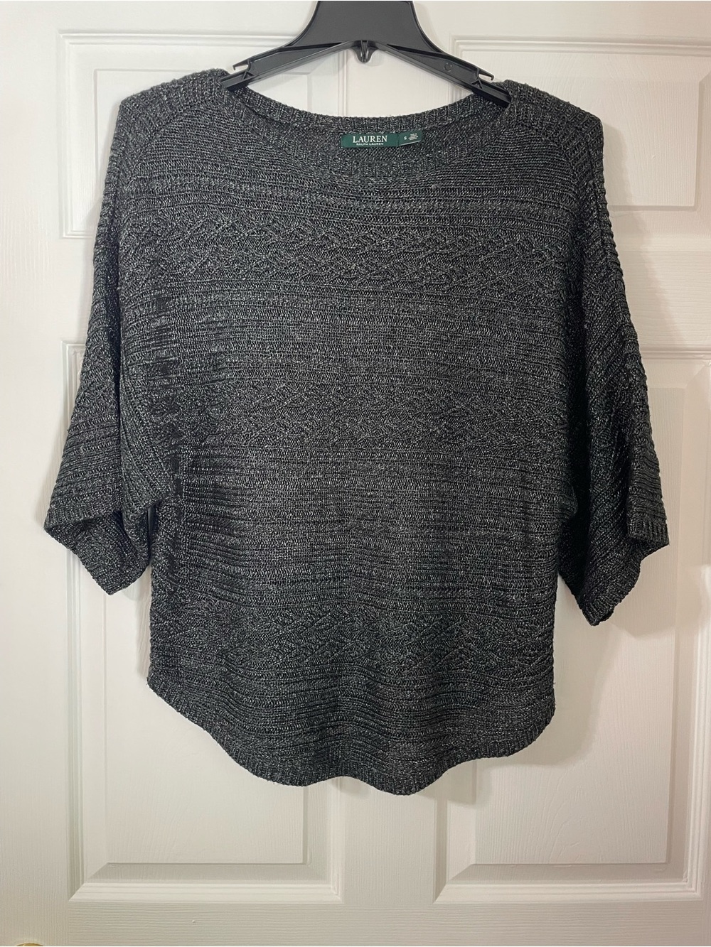 Lauren Ralph Lauren Dark Charcoal Knit Sweater